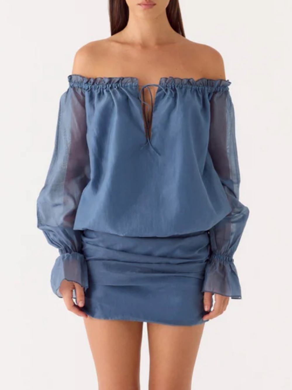 Tedara Mini Dress - Washed Navy